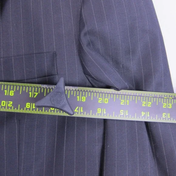 Jos A Bank 44R 39x30 Black Check Gordon 100% Wool Mens Jacket Pants Suit - Picture 4 of 16